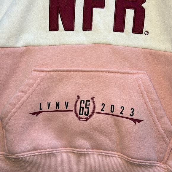 Girls National Finals Rodeo Hoodie Pink X Small Las Vegas - Picture 3 of 5